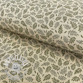 Tissu déco Linenlook premium Leaf Scandi