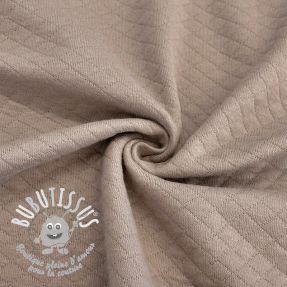 Sweat matelassé taupe