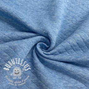 Sweat matelassé blue melange