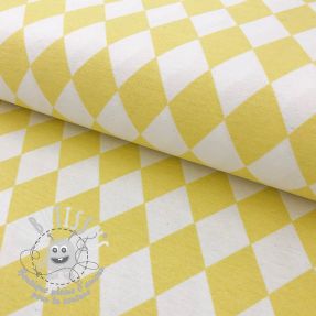 Tissu déco Diamonds pastel yellow