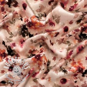 Viscose DOBBY Flowers digital print