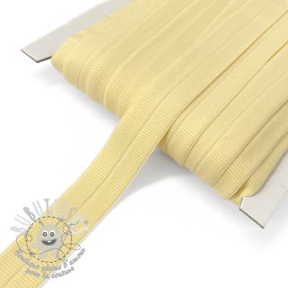 Biais élastique mat 20 mm RIB yellow