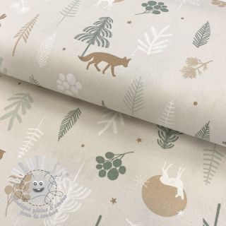 Tissu déco premium Cold forest animals