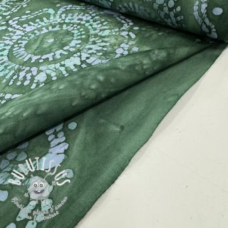 Tissu coton UNIQUE BATIK design E green