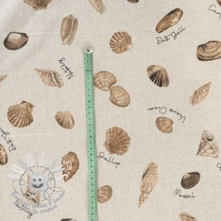 Tissu déco Linenlook Sea shell path