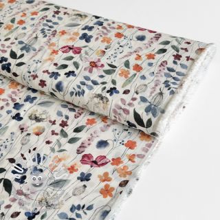 Viscose RADIANCE Colorable meadow white digital print