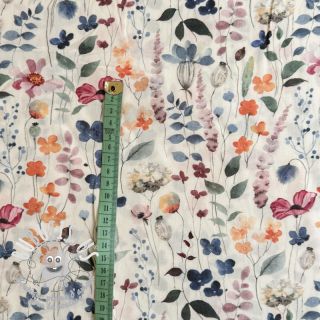 Viscose RADIANCE Colorable meadow white digital print