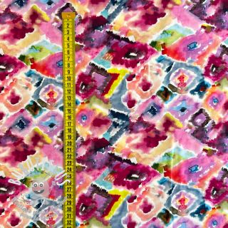 Viscose RAYON POPLIN Colorful Patterns design D digital print