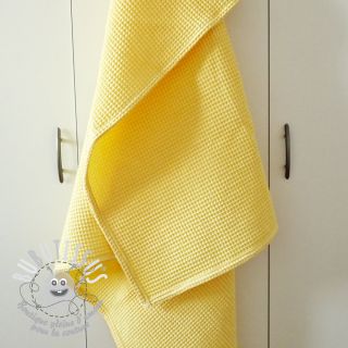 Tissu nid d’abeille soft yellow