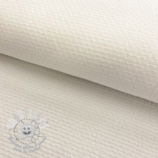 Tissu coton DOBBY Crinkle off white