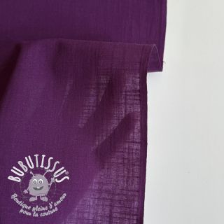 Tissu coton Lin purple
