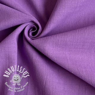 Tissu coton Lin dark lilac