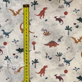 Jersey Dinos taupe digital print