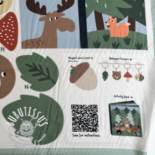 Tissu coton Forest playmat PANEL digital print