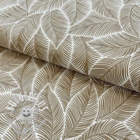 Tissu coton Banana leaf sand