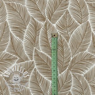 Tissu coton Banana leaf sand