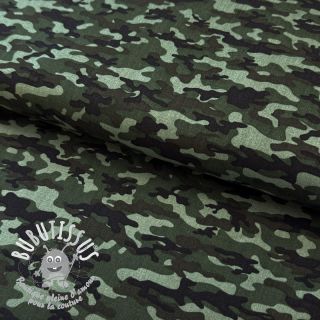 Tissu coton Camouflage army