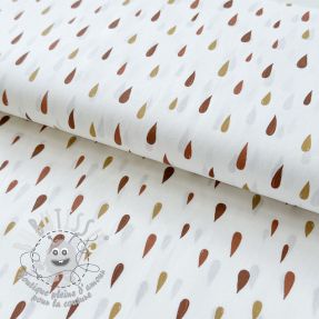 Tissu coton Raindrops Snoozy brick