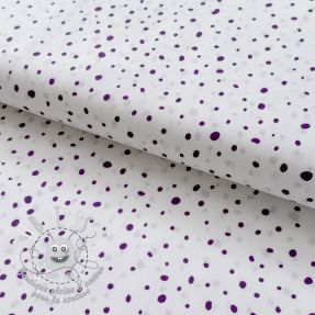 Tissu coton Small dots Snoozy violet