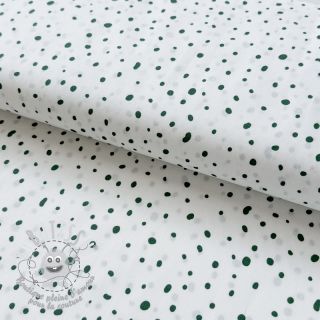 Tissu coton Small dots Snoozy camo green