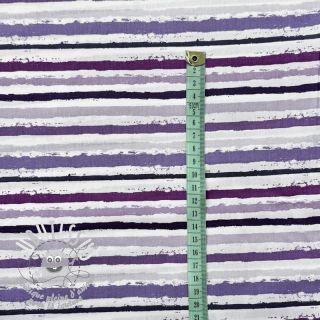 Tissu coton Small stripes Snoozy violet