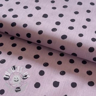 Tissu coton Draw dots Snoozy lilac