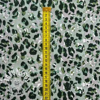 Tissu coton Panther pattern old green