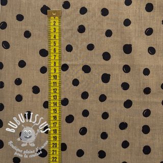 Tissu coton Draw dots Snoozy camel