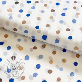 Tissu coton Big dots Snoozy old blue