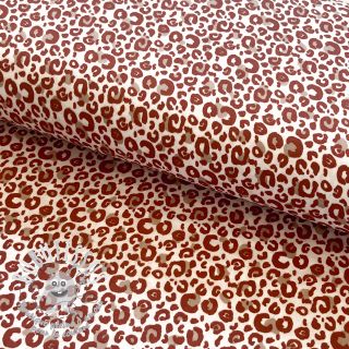 Tissu double gaze/mousseline Panther rust