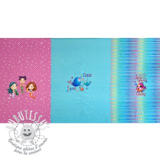 Jersey Ocean spirit PANEL pink digital print 2nd class