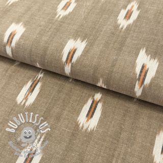 Tissu coton IKAT sand 2nd class