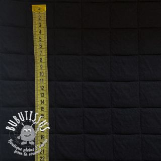 Tissu matelassé Square jacquard black