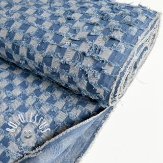 JEANS Check Jacquard BLUE