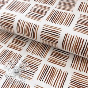 Jersey Square Stripes Snoozy brick