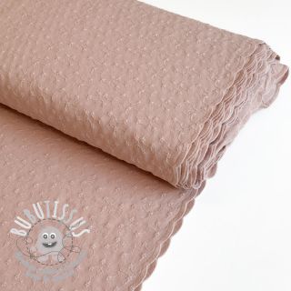 Tissu coton Embroidery 2 side rose