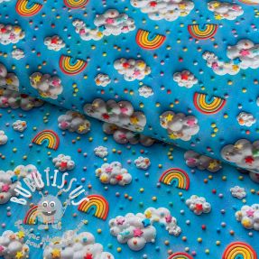 Tissu coton Rainbow design A digital print