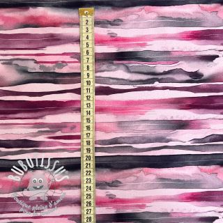 Sweat Wavy stripes dark rose digital print