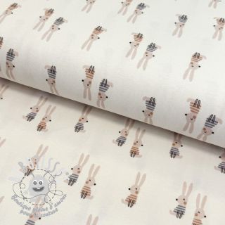 Jersey Bunny buddies white digital print