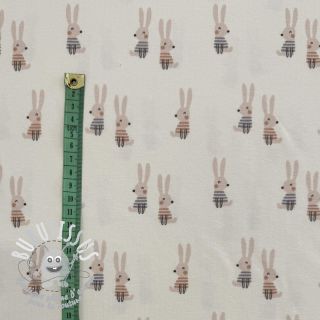 Jersey Bunny buddies white digital print