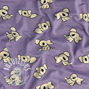 Jersey Koalas purple digital print ORGANIC