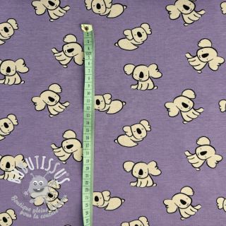 Jersey Koalas purple digital print ORGANIC