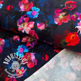 Sweat Wild rose navy digital print