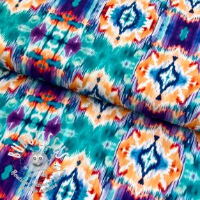 Viscose RADIANCE Ikat digital print