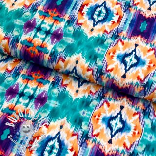 Viscose RADIANCE Ikat digital print