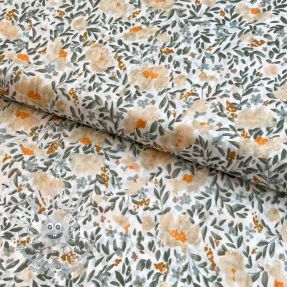 Viscose DOBBY Passion orange digital print