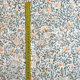 Viscose DOBBY Passion orange digital print