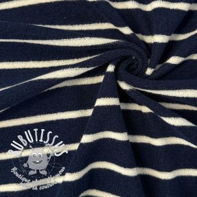 Éponge YARN DYED Stripe BIG dark blue