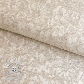 Viscose lin JACQUARD Maria natural