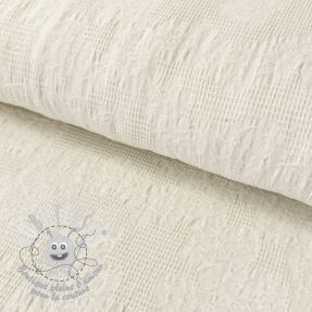 Tissu coton JACQUARD Abstract natural